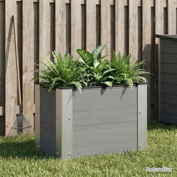 Jardini�re sur�lev�e Gris 50 x 30 x 36 cm