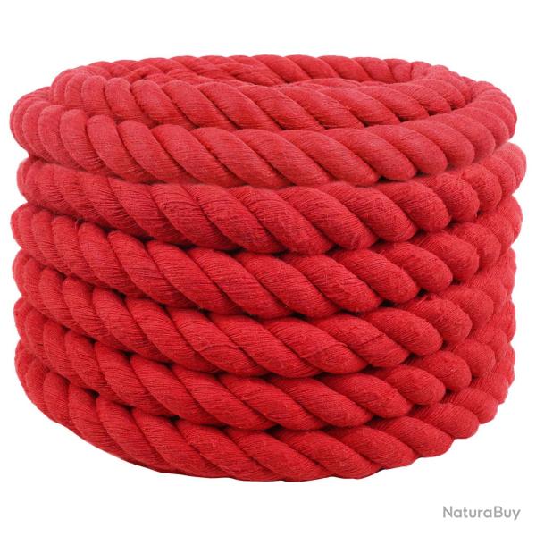 Corde Rouge 3,6 x 3,6 x 1000 cm Coton