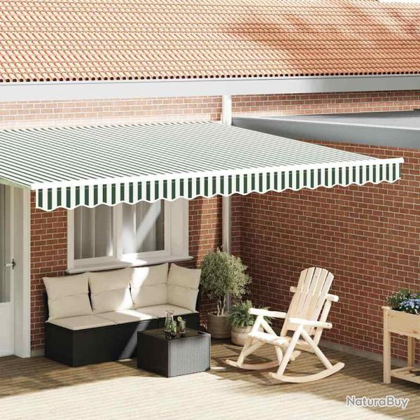 Remplacement de lambrequin Vert et blanc 4,5 m Polyester