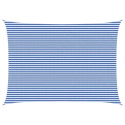 Voile d'ombre Bleu et Blanc 5 x 6 m HDPE