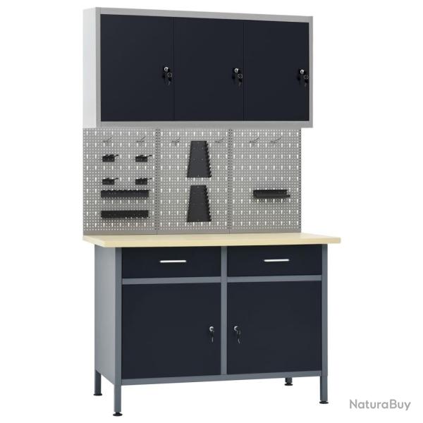 �tabli avec 3 panneaux muraux et 1 armoire