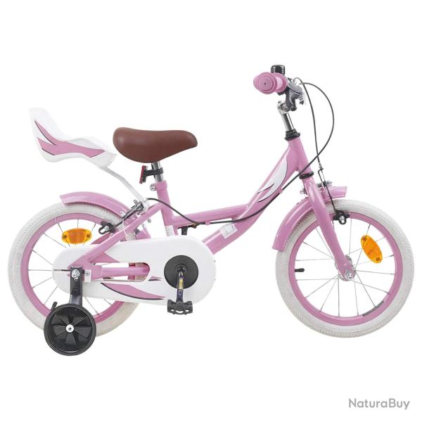 V�lo pour Enfants 16 Pouces pour 4-6 ans Rose clair