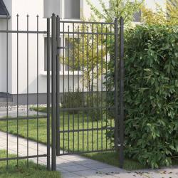 Porte de Cl&ocirc;ture HORST 100 x 175 cm m&eacute;tal Noir Verrouillable