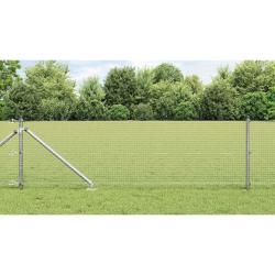 Cl&ocirc;ture en fil soud&eacute; avec pointes 25 x 0,6 m Acier galvanis&eacute;