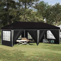 Tente de f&ecirc;te pop-up 575 x 288 x 245 cm Noir