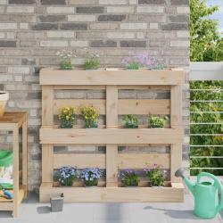 Caisses &agrave; fleurs pour palettes Euro 24 pcs Gris clair