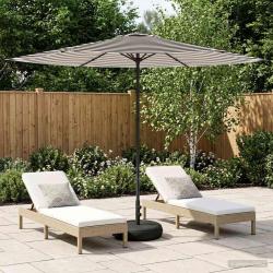 Parasol de jardin avec base 300 x 300 cm Polyester