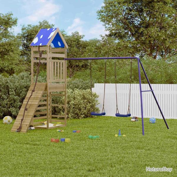 Aire de jeux d'ext�rieur bois de pin impr�gn�