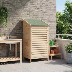 Abri de jardin Naturel 59 x 56 x 113,5 cm Bois de Sapin Massif