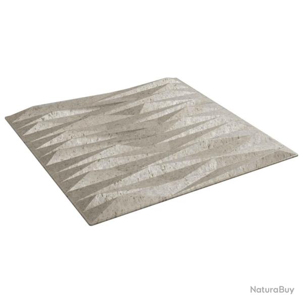 Panneaux muraux 12 pcs B�ton Pierre 50 x 50 cm Mousse XPS