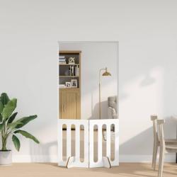 Cl&ocirc;ture pliable pour animaux 2 pcs Blanc 100,5 x 38 x 70 cm