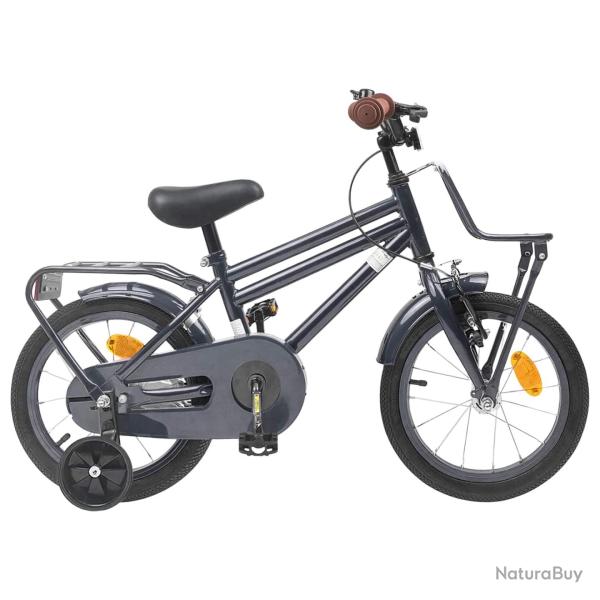 V�lo pour Enfants 16 Pouces pour 4-6 ans Gris fonc�