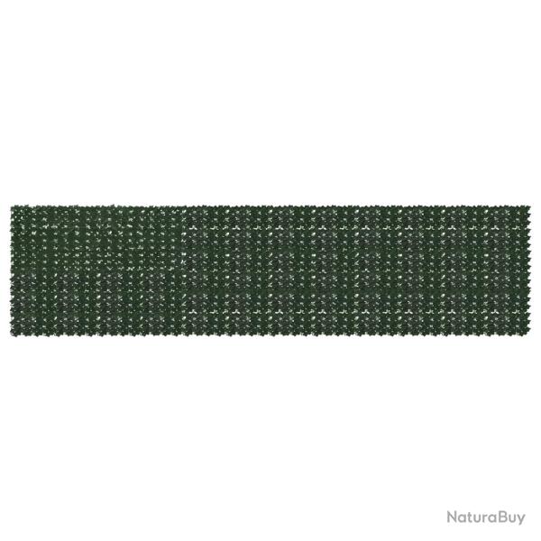 �cran de balcon avec feuilles Vert fonc� 600 x 150 cm