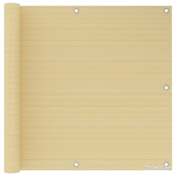 �cran de balcon Beige 90x300 cm PEHD