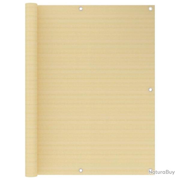 �cran de balcon Beige 120x400 cm PEHD