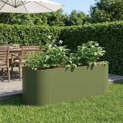 Jardin sur&eacute;lev&eacute; Vert olive 120 x 40 x 40 cm