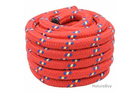 vidaXL Corde Bateau Rouge Polypropylène 6mm 25m Résistante