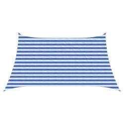 Voile d'ombre Bleu et Blanc 3 / 4 x 2 m HDPE