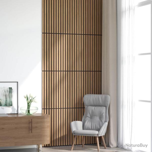 Panneaux muraux 8 pcs Naturel 60,5 x 60 cm