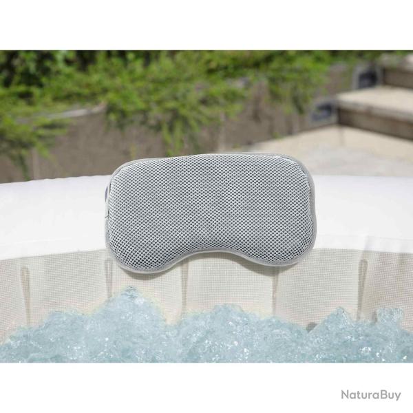 Bestway Coussin de bain spa 2 pcs Gris 23 x 13 x 5 cm Acier et PVC