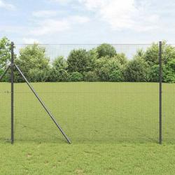 Cl&ocirc;ture en fils soud&eacute;s pour fixation au sol 10 x 1,5 m Gris