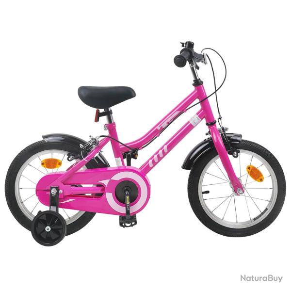 V�lo pour Enfants 16 Pouces pour 4-6 ans Rose Noir