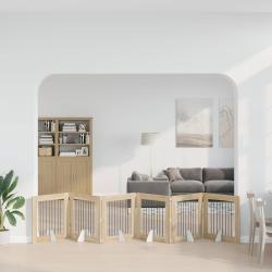 Porte de chien pliable avec supports 6 pcs Ch&ecirc;ne Sonoma 482 cm