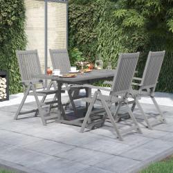 Ensemble &agrave; manger de jardin 5 pcs Bois d'acacia solide