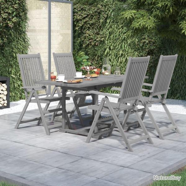 Ensemble � manger de jardin 5 pcs Bois d'acacia solide