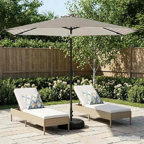 Parasol de jardin avec lumi�res LED et base 300 x 300 cm