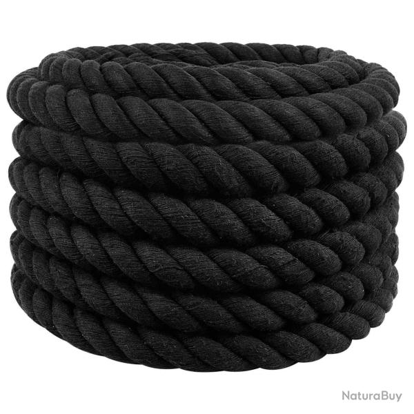 Corde Noir 3 x 3 x 1000 cm Coton