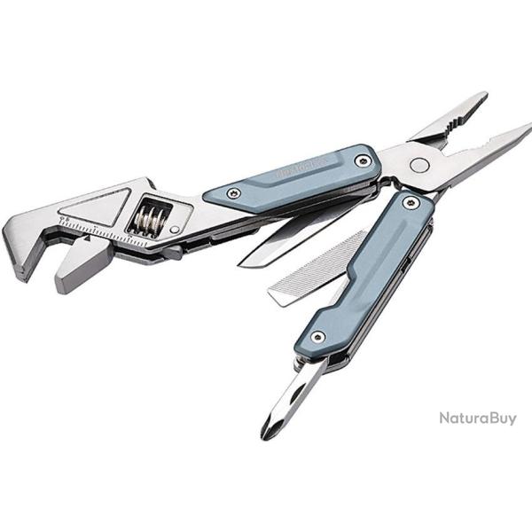Pince Multifonction Nextool W2 Cl� R�glable Lame Acier Manche Acier Bleu NTL20293A