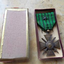 Croix guerre Etat Fran&ccedil;ais Vichy 1939 1940 citation argent 39 40 deuxi&egrave;me guerre ww2 bataille France