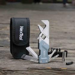 Pince Multifonction Nextool W1 Cl&eacute; R&eacute;glable Lame Acier Manche Aluminium Bleu NTL20270
