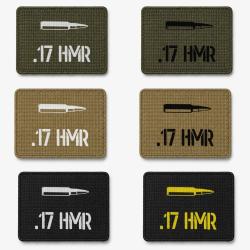 Patch velcro .17 HMR - &Eacute;cusson tir sportif tiss&eacute; 10x7 cm