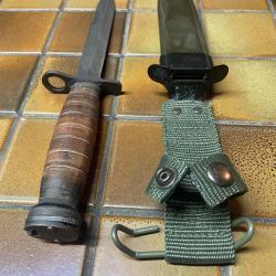 ba&iuml;onnette am&eacute;ricaine type M7 + &eacute;tui