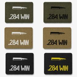 Patch velcro .284 Win - &Eacute;cusson tir sportif tiss&eacute; 10x7 cm