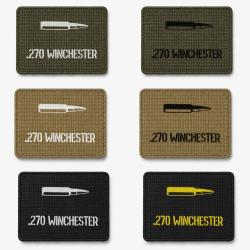 Patch velcro 270 Winchester - &Eacute;cusson tir sportif tiss&eacute; 10x7 cm