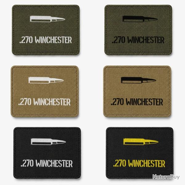 Patch velcro 270 Winchester - �cusson tir sportif tiss� 10x7 cm