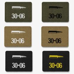 Patch velcro .30-06 - &Eacute;cusson tir sportif tiss&eacute; 10x7 cm