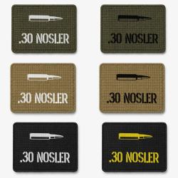 Patch velcro .30 Nosler - &Eacute;cusson tir sportif tiss&eacute; 10x7 cm