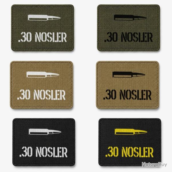 Patch velcro .30 Nosler - �cusson tir sportif tiss� 10x7 cm
