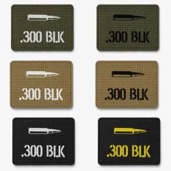 Patch velcro .300 BLK - &Eacute;cusson tir sportif tiss&eacute; 10x7 cm