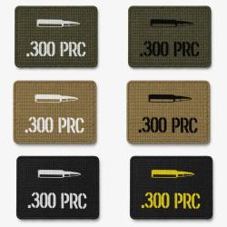 Patch velcro .300 PRC - &Eacute;cusson tir sportif tiss&eacute; 10x7 cm