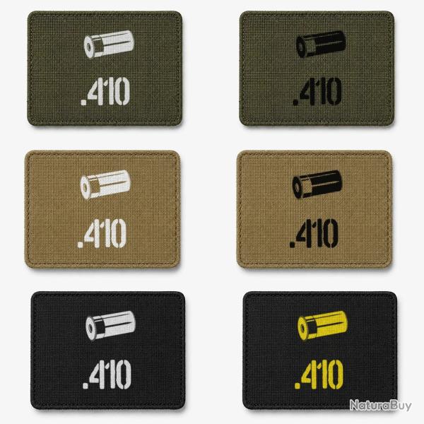 Patch velcro .410 - �cusson tir sportif tiss� 10x7 cm