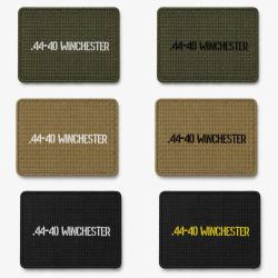 Patch velcro .44-40 Winchester - &Eacute;cusson tir sportif tiss&eacute; 10x7 cm