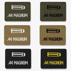 Patch velcro .44 Magnum - &Eacute;cusson tir sportif tiss&eacute; 10x7 cm