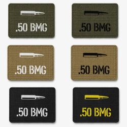 Patch velcro .50 BMG - &Eacute;cusson tir sportif tiss&eacute; 10x7 cm
