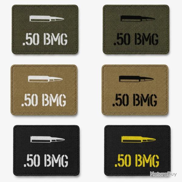 Patch velcro .50 BMG - �cusson tir sportif tiss� 10x7 cm