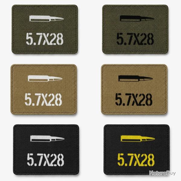 Patch velcro 5.7x28 - �cusson tir sportif tiss� 10x7 cm